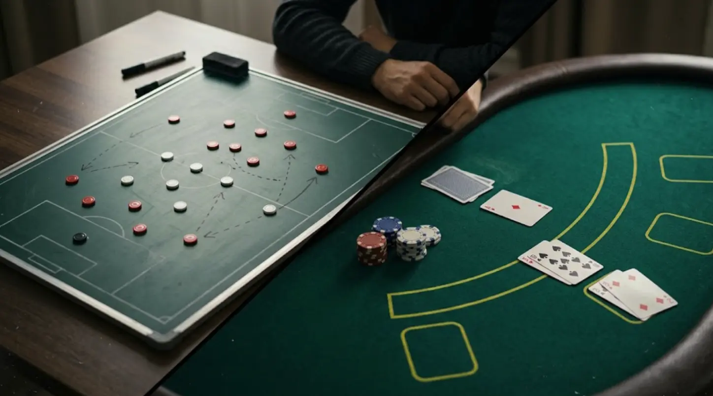 Spillet i spillet: sådan læser vi taktik, strategier og sandsynligheder i fodboldkampe og casinospil